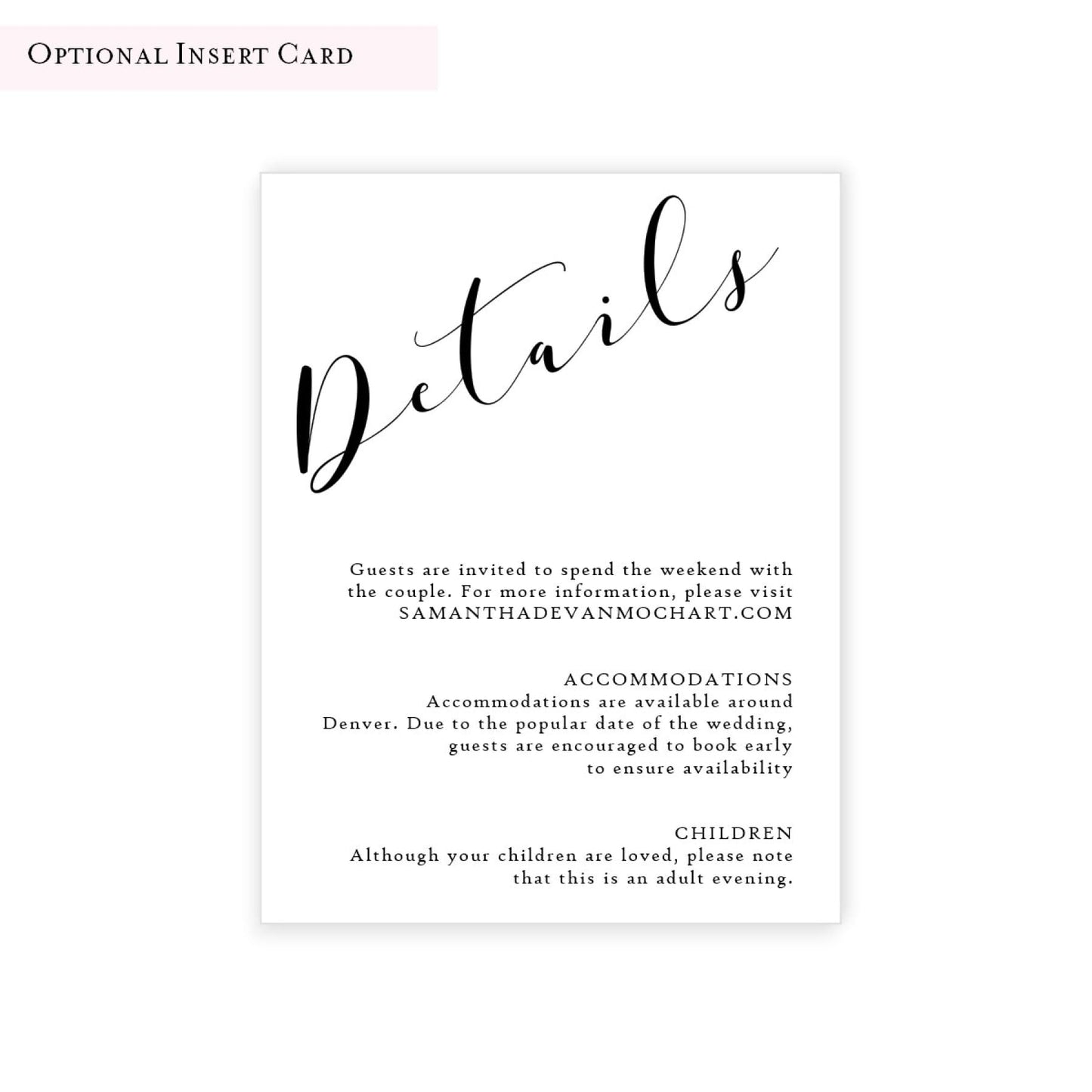 Elegant and Sleek Wedding Invitation, Samantha - All That Glitters Invitations