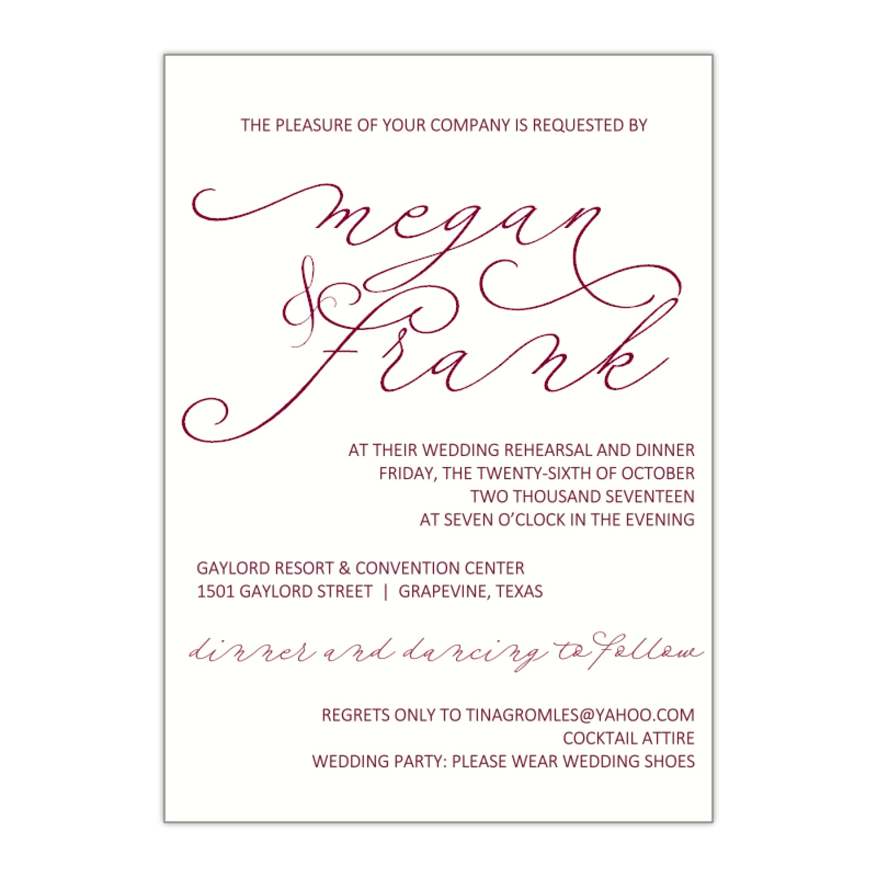 dress code for rehearsal dinner invitations How to Plan a Rehearsal Dinner (Questions & Answers Included!)