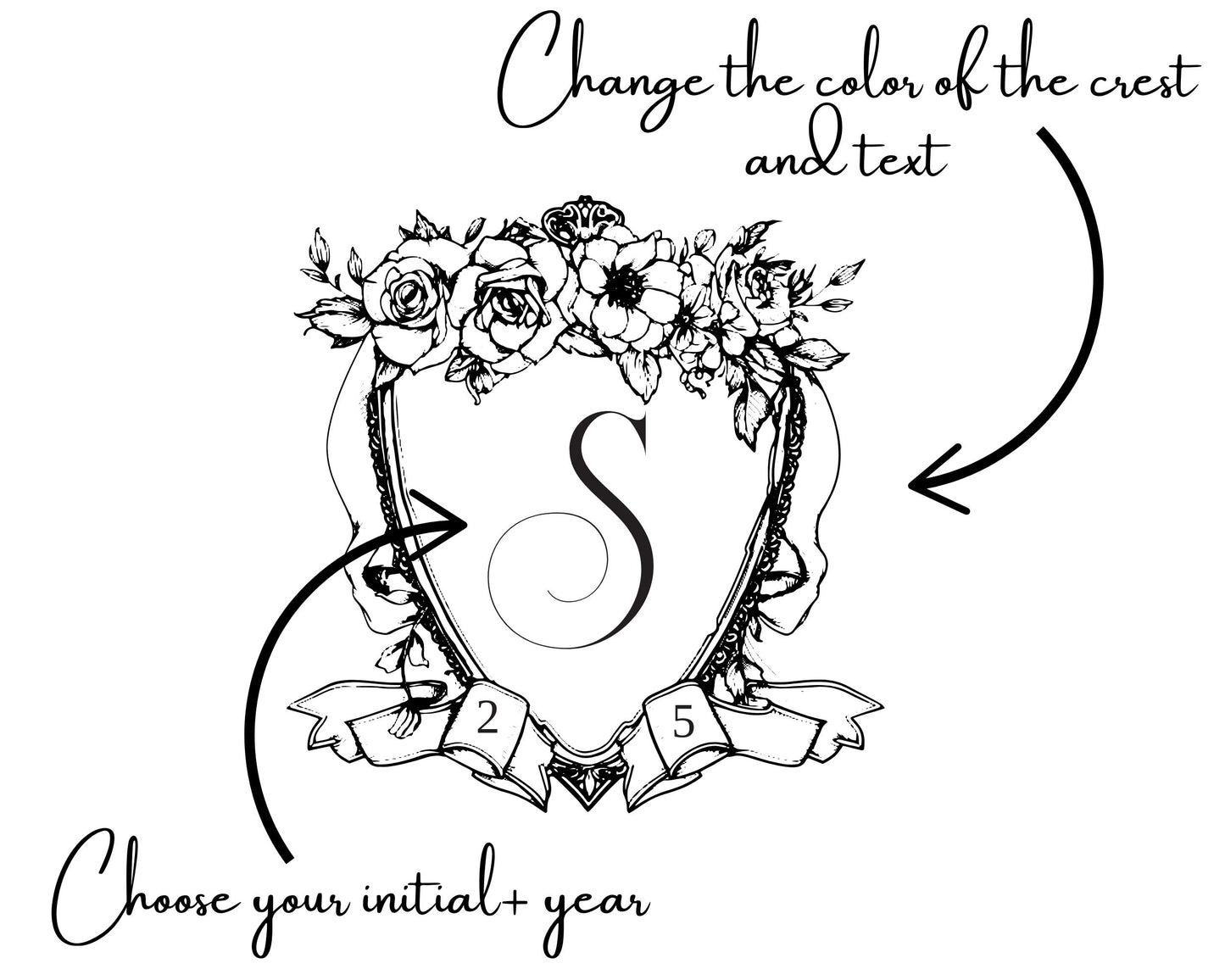 A7 Pre-Cut Vellum Wrap for 5x7 Wedding Invitations | Custom Monogram Crest