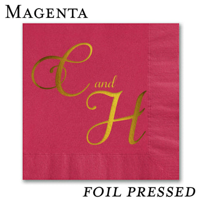 Foil Stamped Beverage Napkins - All That Glitters Invitations