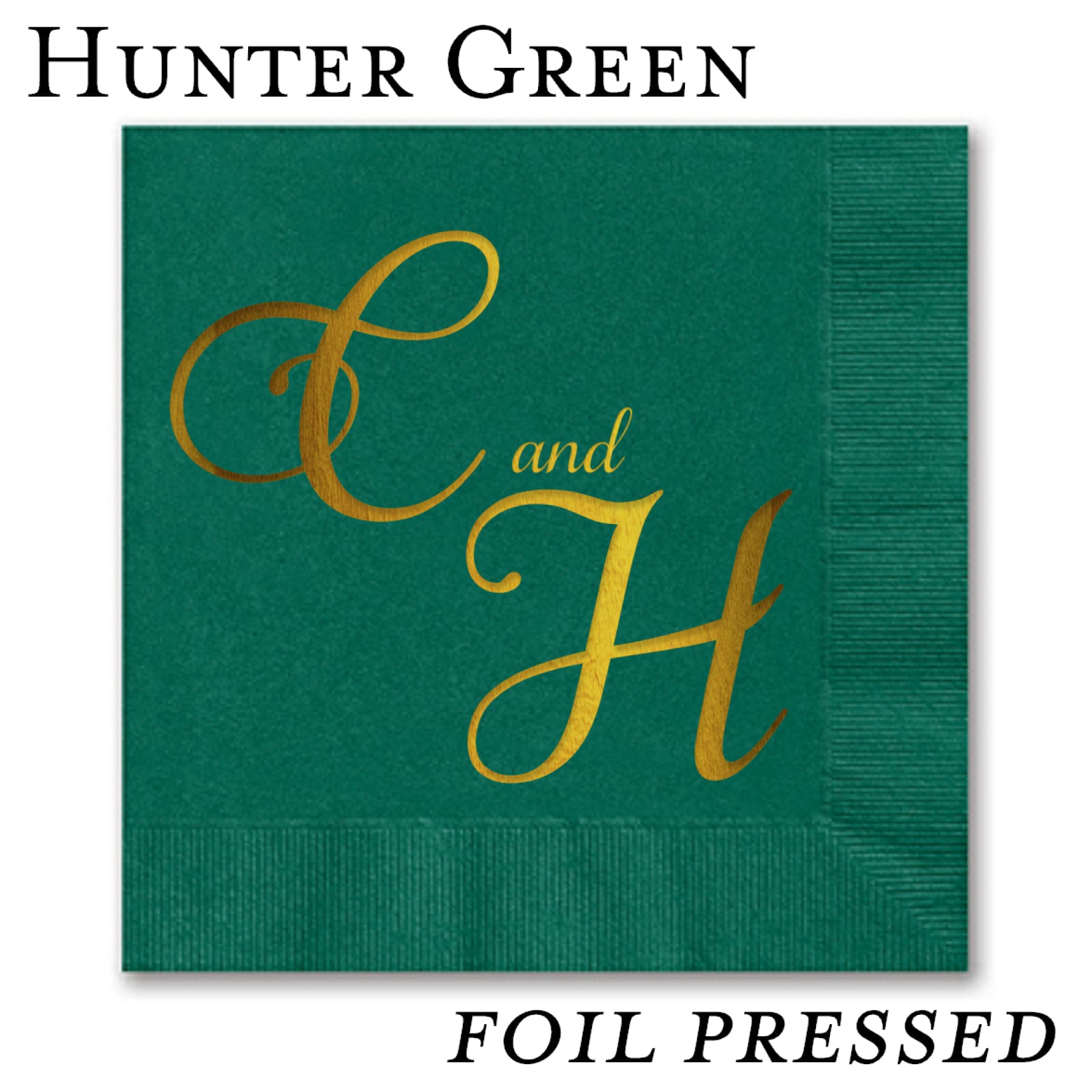 Foil Stamped Beverage Napkins - All That Glitters Invitations