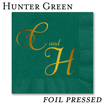 Foil Stamped Beverage Napkins - All That Glitters Invitations