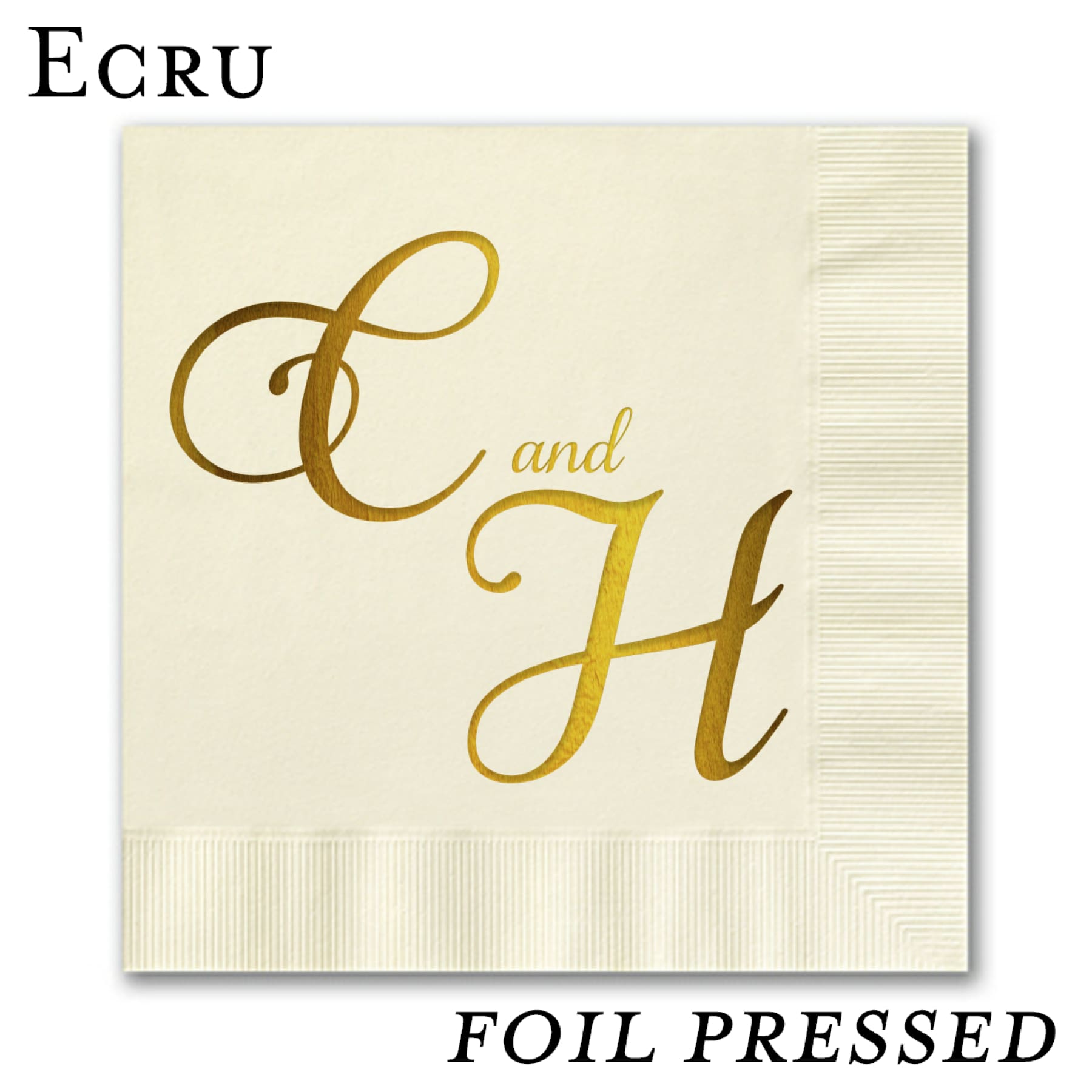Foil Stamped Beverage Napkins - All That Glitters Invitations