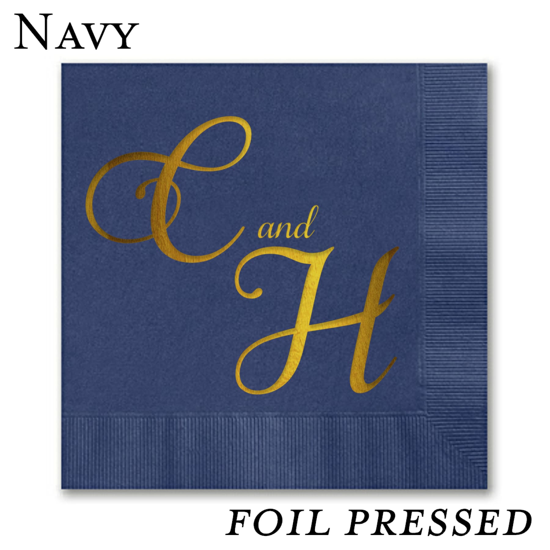 Foil Stamped Beverage Napkins - All That Glitters Invitations