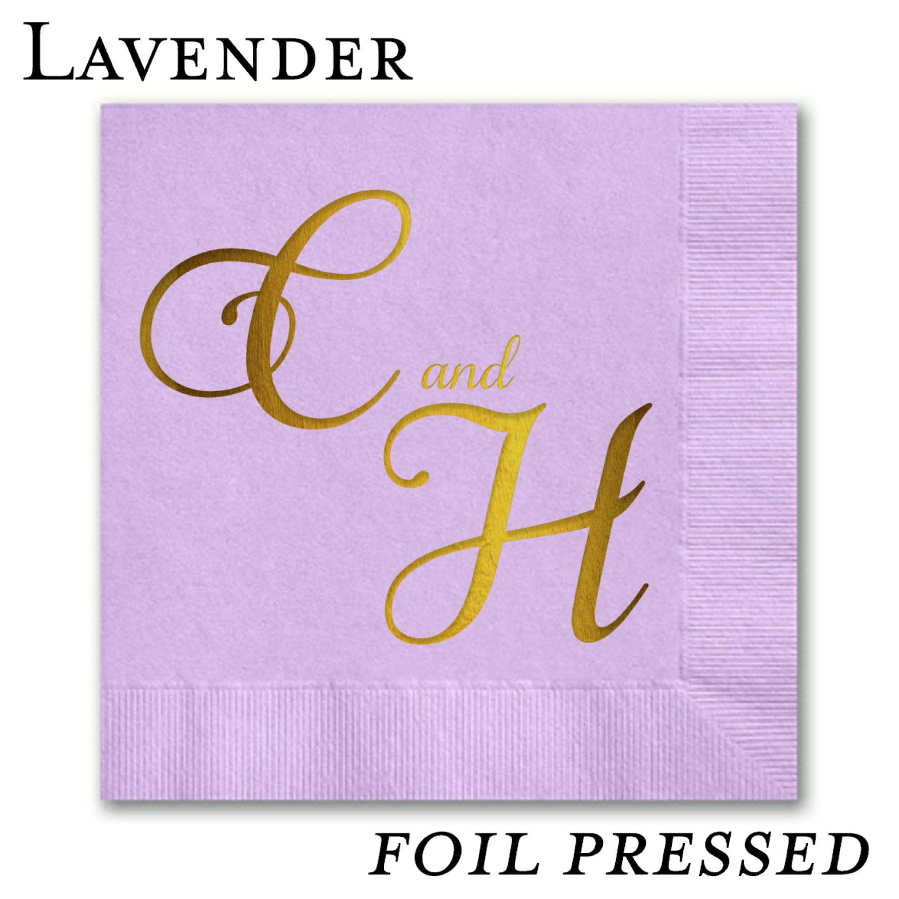 Foil Stamped Beverage Napkins - All That Glitters Invitations