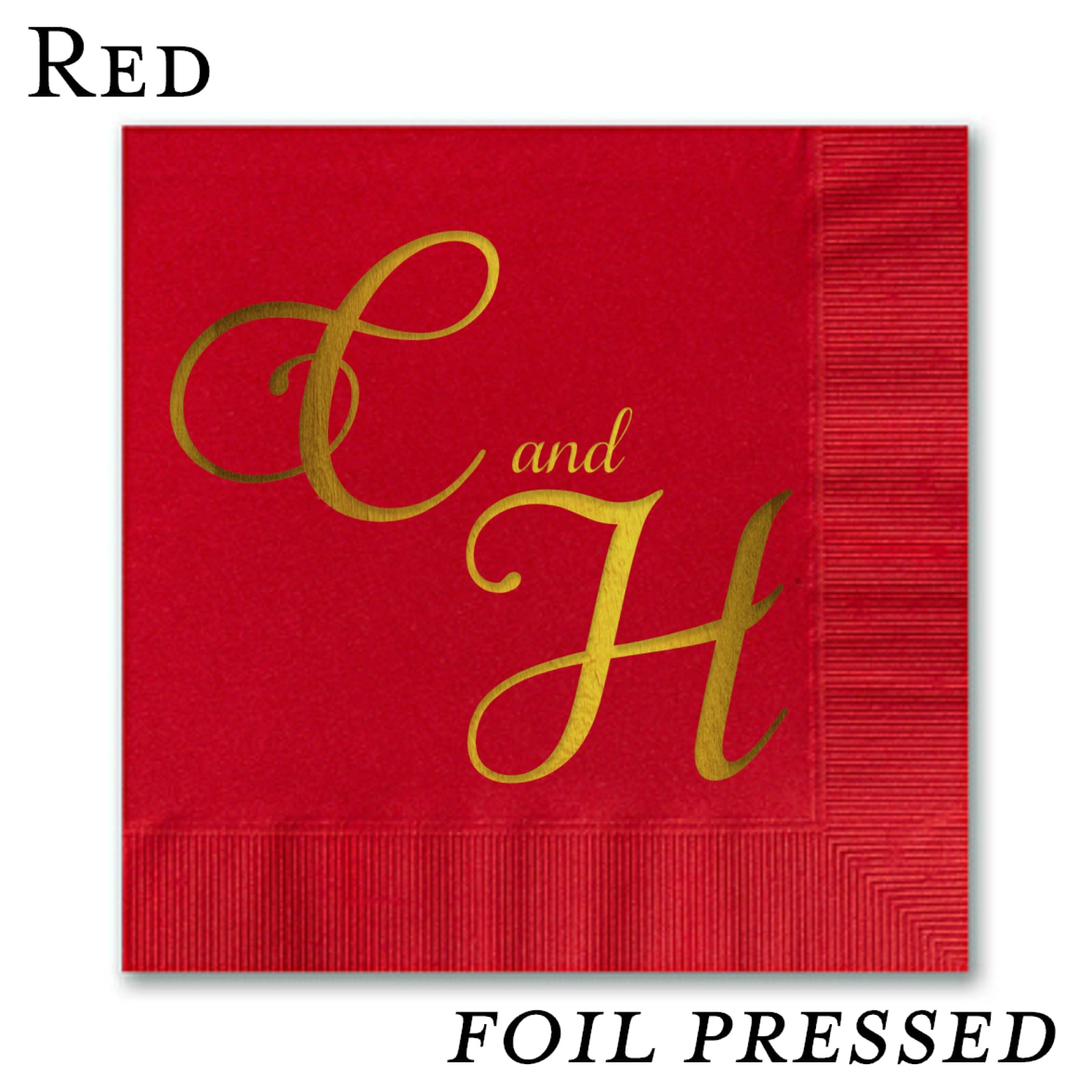 Foil Stamped Luncheon Napkins - All That Glitters Invitations