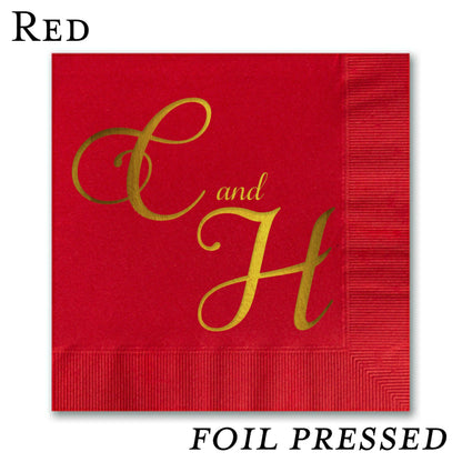 Foil Stamped Luncheon Napkins - All That Glitters Invitations
