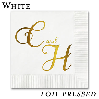 Foil Stamped Luncheon Napkins - All That Glitters Invitations