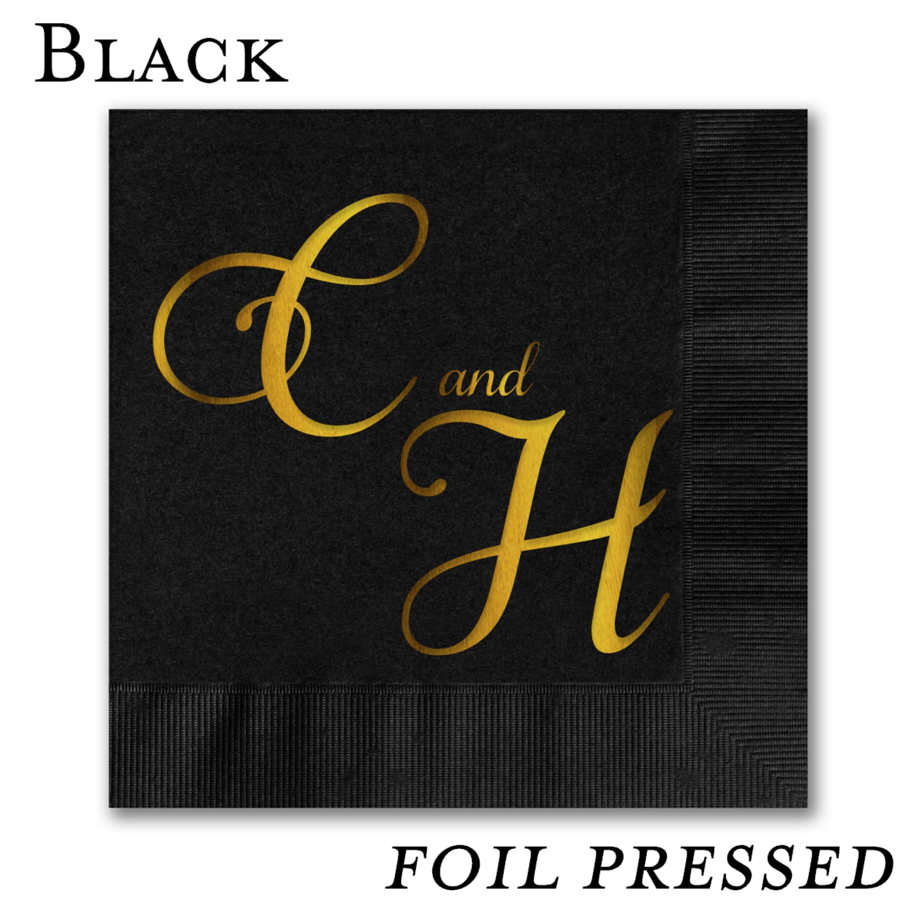 Foil Stamped Luncheon Napkins - All That Glitters Invitations