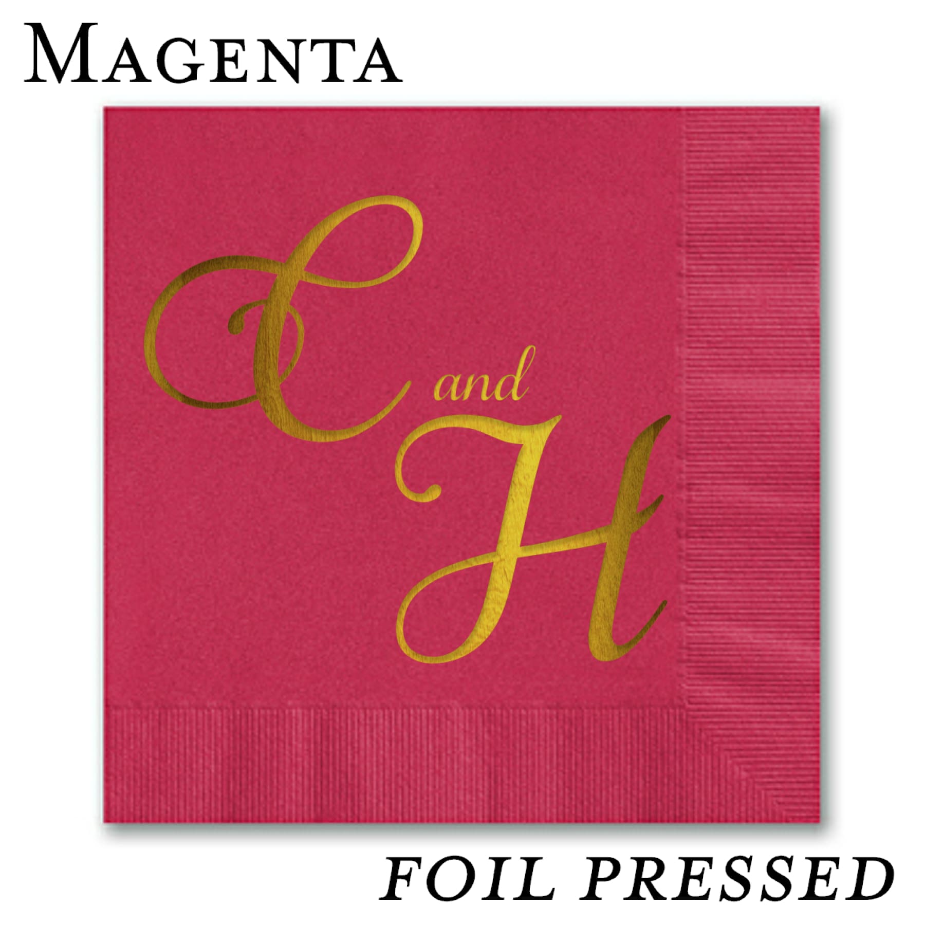 Foil Stamped Luncheon Napkins - All That Glitters Invitations