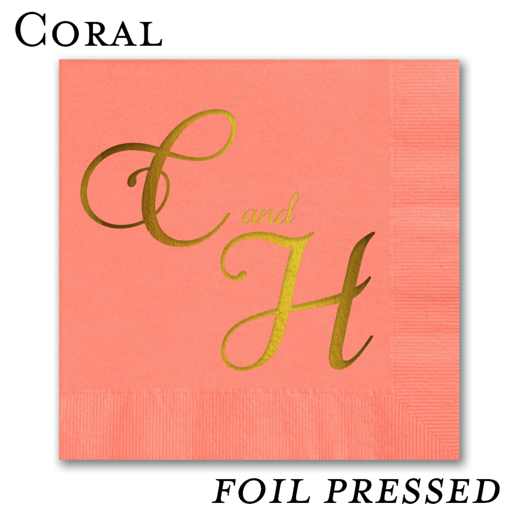 Foil Stamped Luncheon Napkins - All That Glitters Invitations