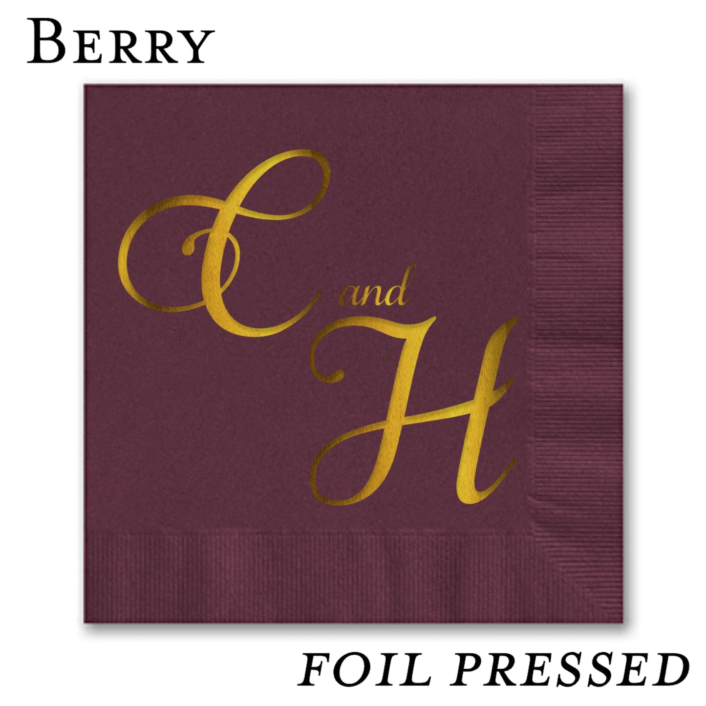Foil Stamped Luncheon Napkins - All That Glitters Invitations