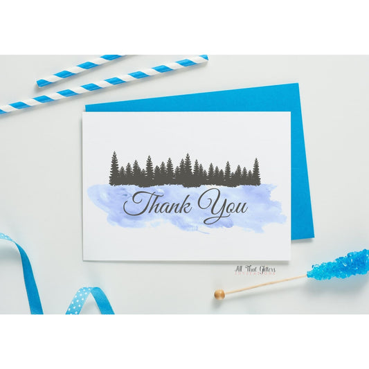 Folded Thank You Card, Caroline Style 1 - All That Glitters Invitations