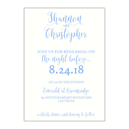 Informal Rehearsal Dinner Invitation, Shannon - All That Glitters Invitations