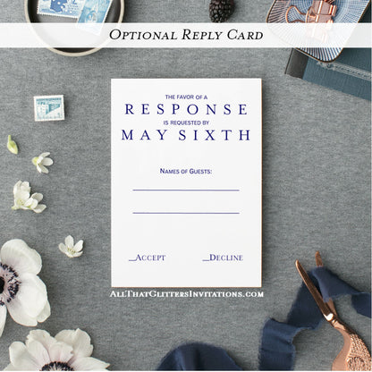 Maryland Blue Crab Wedding Invitations - All That Glitters Invitations