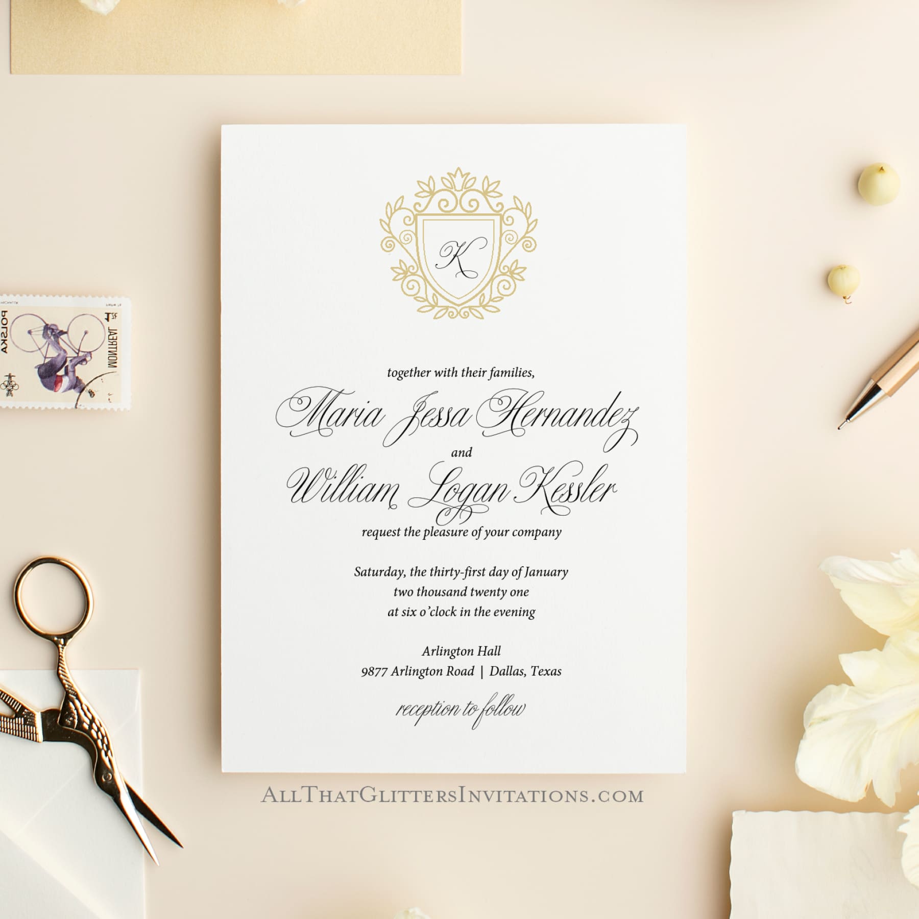 Wedding Monogram Designs In Houston Elegant Dusty Blue Laser Cut Warps