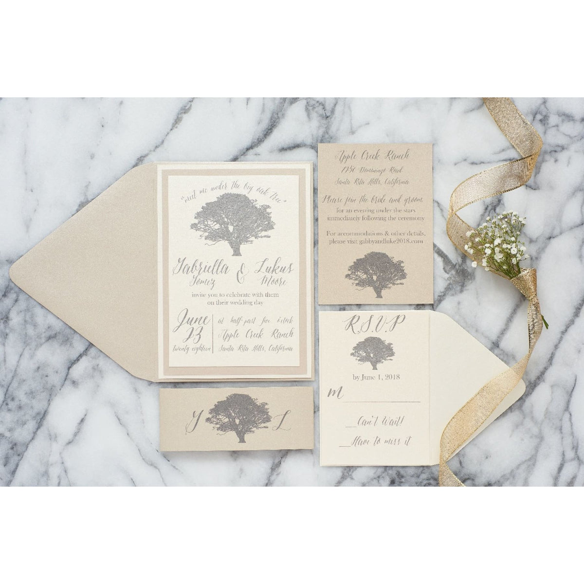 Tree Ring Invitation Oak tree wedding invitations 60 photos - Vianawedding.com