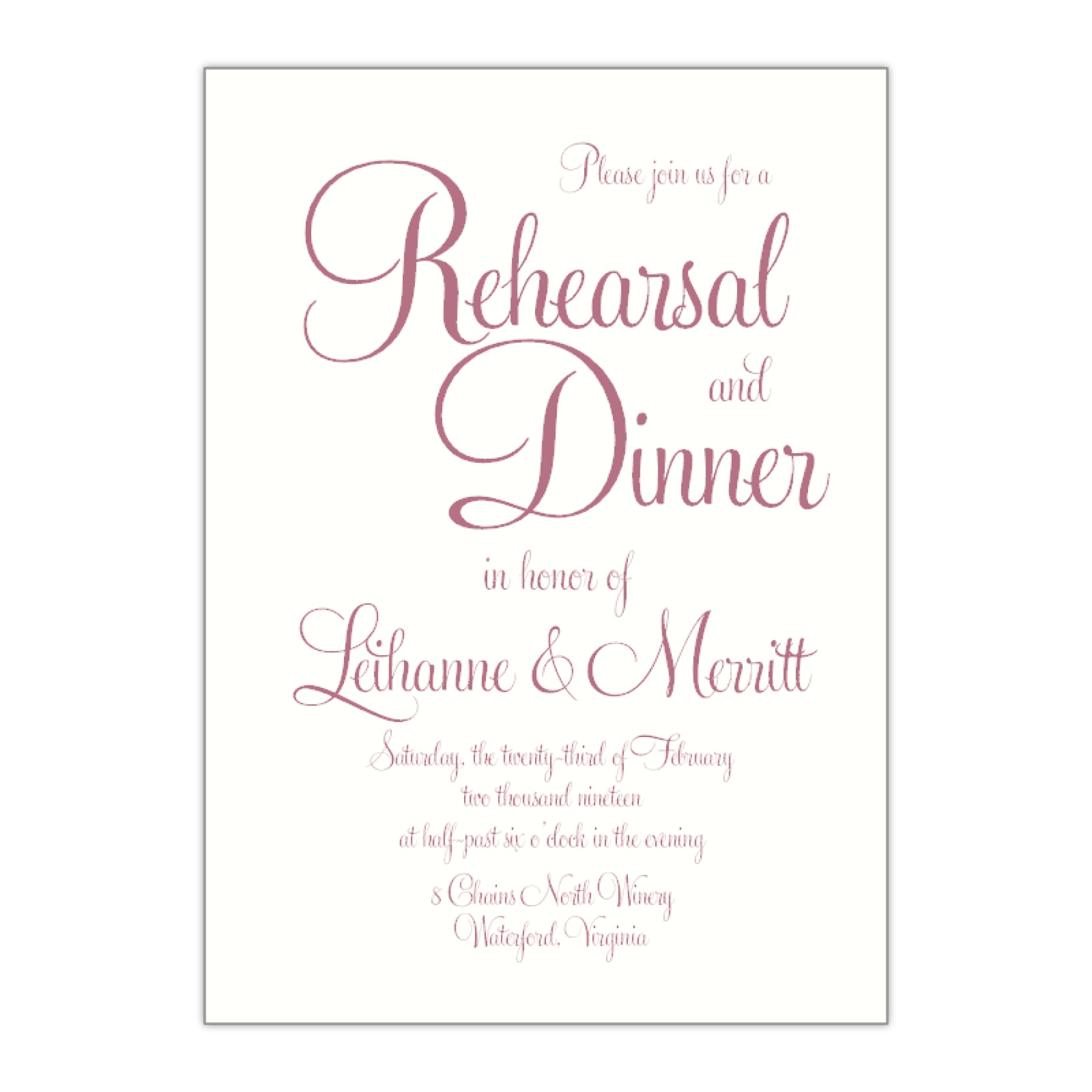 Popular Rehearsal Dinner Invitation, Leihanne - All That Glitters Invitations