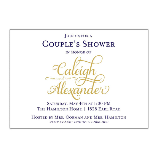 Sophisticated Bridal Shower Invitation - All That Glitters Invitations
