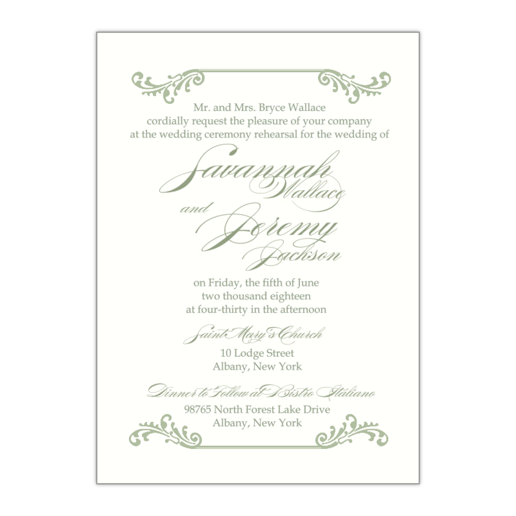 Southern Charm Rehearsal Dinner Invitation, Savannah - All That Glitters Invitations