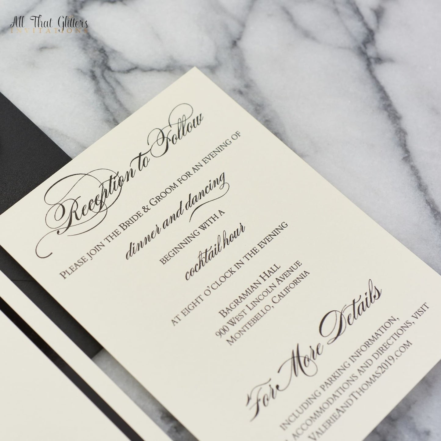 Wax Seal Wedding Invitation, Valerie - All That Glitters Invitations