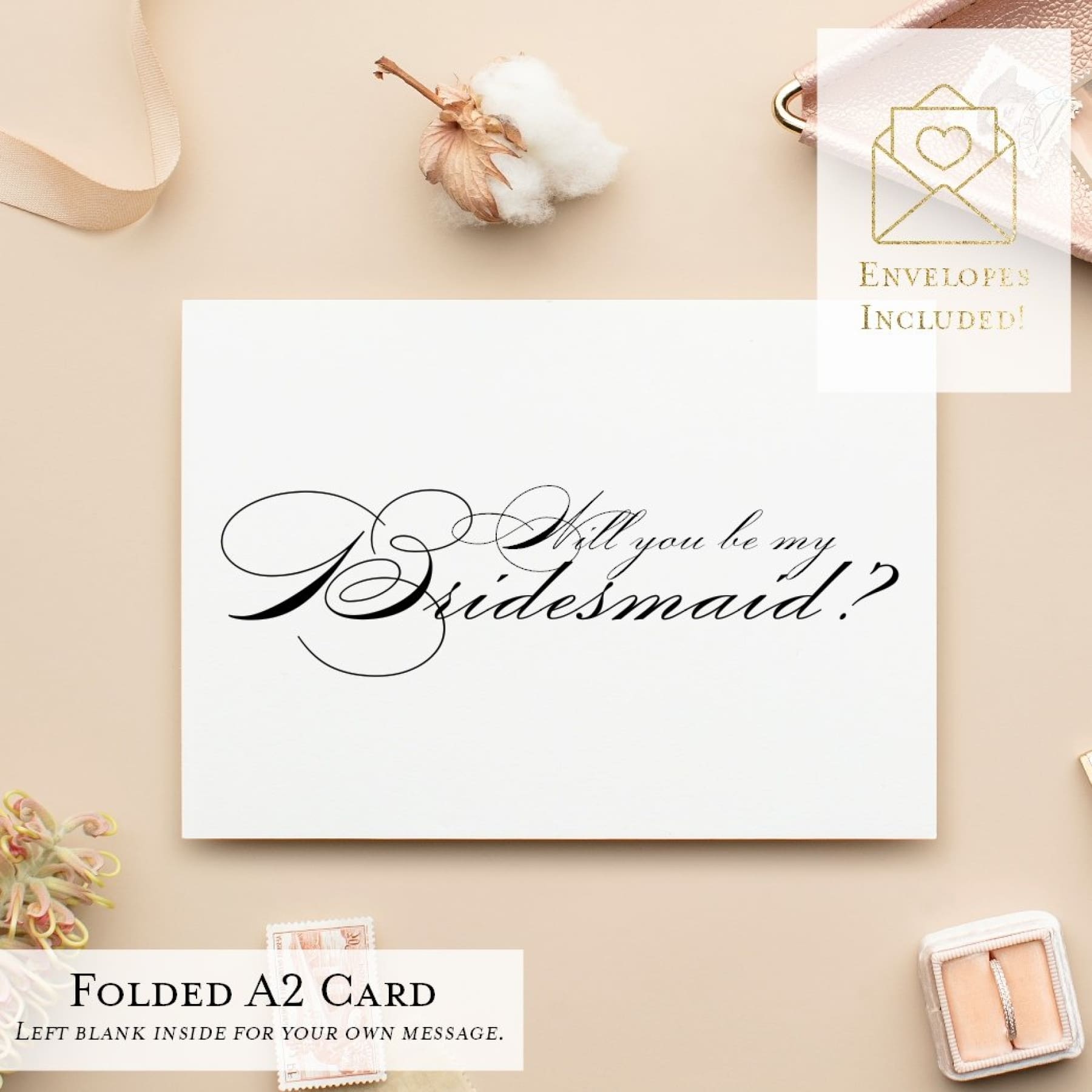Will You Be My...? Cards, Wedding Party Proposal Cards, Style A - All That Glitters Invitations